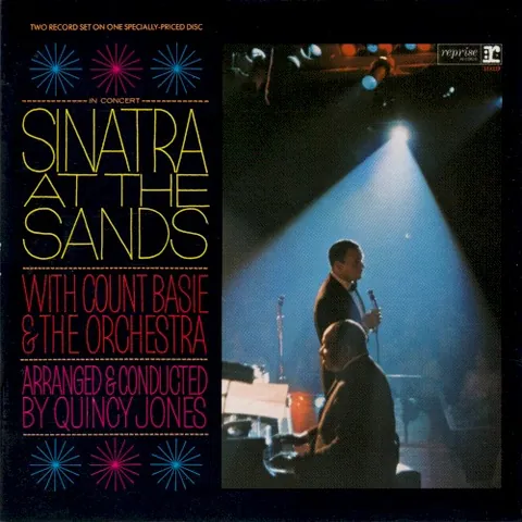 Sinatra at the Sands (Vinylphyle Edition) by Frank Sinatra with Count Basie & The Orchestra, album cover (original album artwork)
