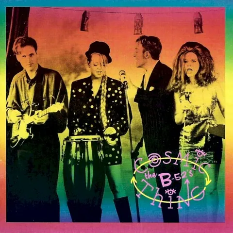 Cosmic Thing by The B-52's, album cover (original album artwork)